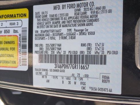 Used 2016 Ford Fusion SE image 23