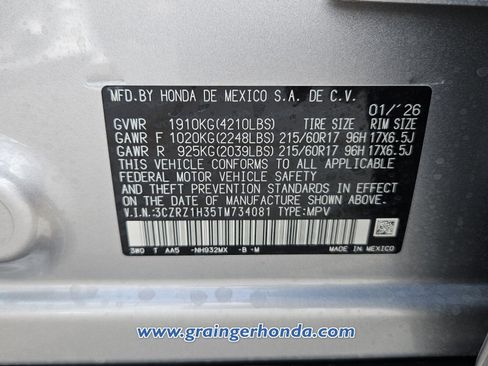 New 2026 Honda HR-V LX image 13