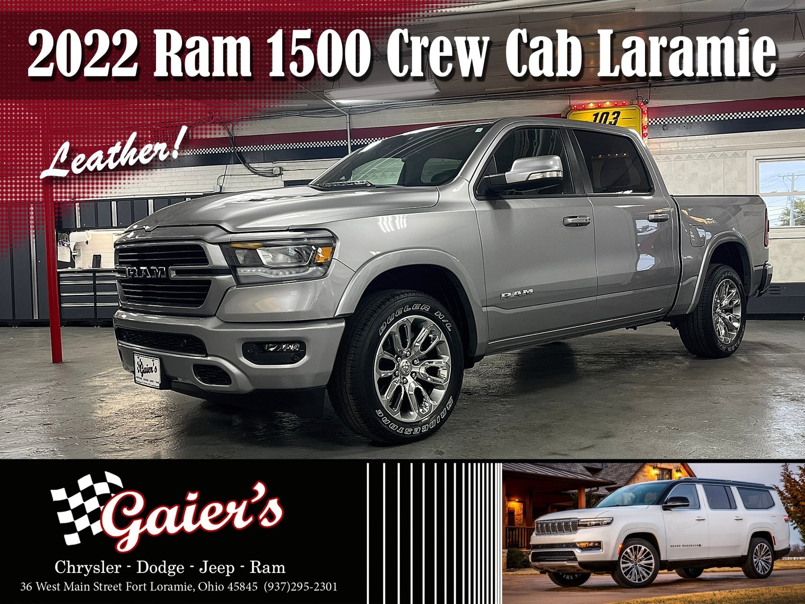Used 2022 RAM 1500 Laramie w/ Sport Appearance Package AWD/4WD image 1