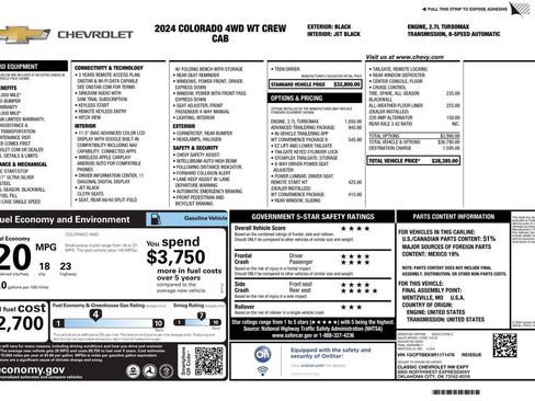 Used 2024 Chevrolet Colorado W/T w/ Advanced Trailering Package image 2