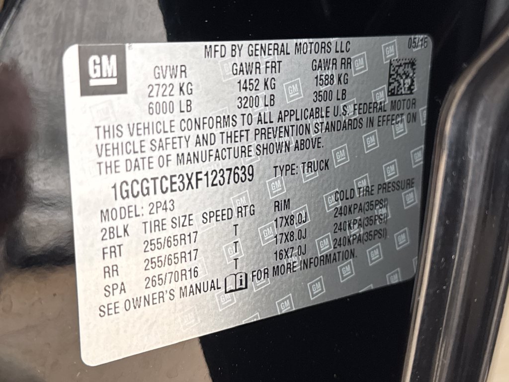 Certified 2015 Chevrolet Colorado Z71 AWD/4WD image 40