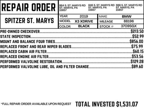 Used 2019 BMW X3 xDrive30i image 2