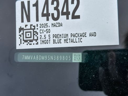 Certified 2025 MAZDA CX-50 AWD 2.5 S w/ Cargo Package image 2