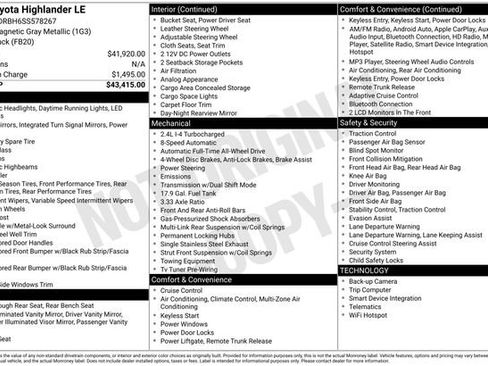 Used 2025 Toyota Highlander LE image 6