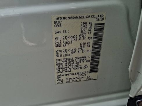 Used 2020 Nissan Murano Platinum w/ Cargo Package AWD/4WD image 29