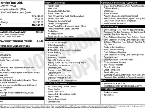 New 2026 Chevrolet Trax RS w/ Driver Confidence Package image 5