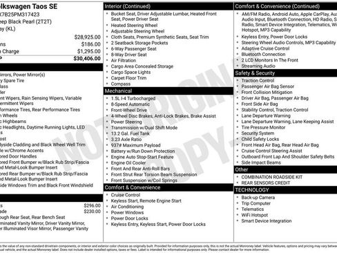 Used 2023 Volkswagen Taos SE image 7