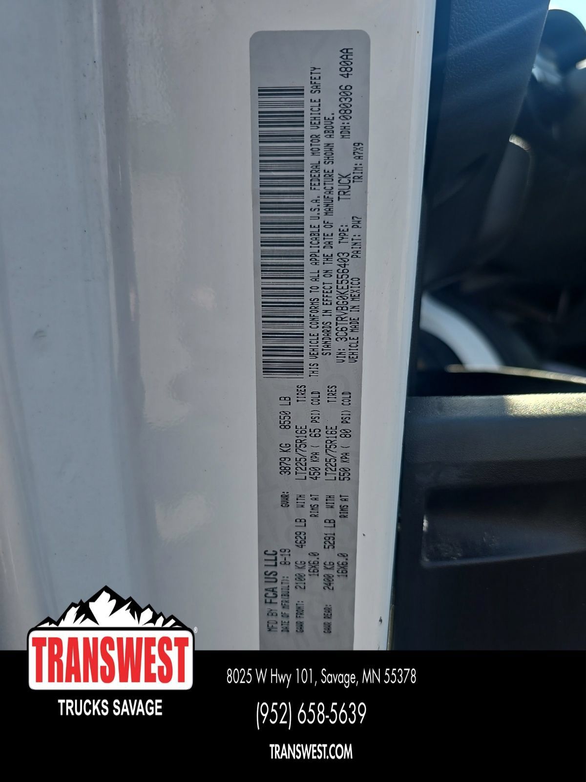Used 2019 RAM ProMaster 1500 FWD image 18