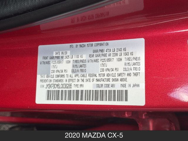 Used 2020 MAZDA CX-5 Touring AWD/4WD image 26