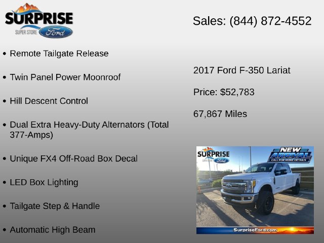 Used 2017 Ford F350 Lariat w/ Lariat Ultimate Package AWD/4WD image 17