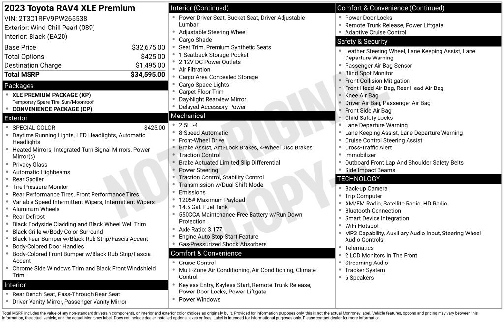 Used 2023 Toyota RAV4 XLE Premium FWD image 2