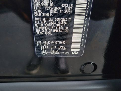 Used 2022 INFINITI QX80 Premium Select w/ Cargo Package RWD image 36