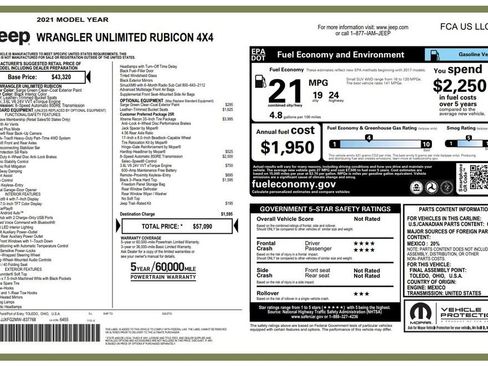 Used 2021 Jeep Wrangler Unlimited Rubicon w/ Xtreme Recon 35" Tire Package AWD/4WD image 4