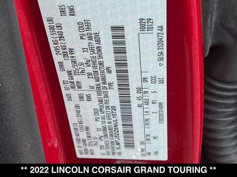 Used 2022 Lincoln Corsair Grand Touring w/ Elements Technology Bundle AWD/4WD image 29