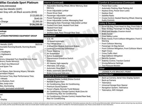 Certified 2025 Cadillac Escalade Sport Platinum AWD/4WD image 43
