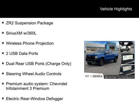 Certified 2023 Chevrolet Silverado 1500 ZR2 w/ Technology Package AWD/4WD image 5