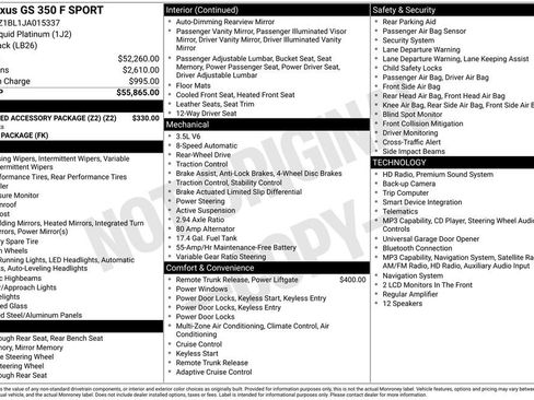 Used 2018 Lexus GS 350 F Sport image 13