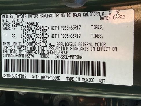 Used 2022 Toyota Tacoma TRD Sport RWD image 24