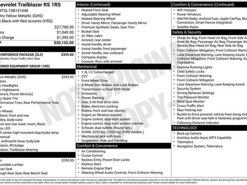 Used 2025 Chevrolet TrailBlazer RS w/ Driver Confidence Package FWD image 41