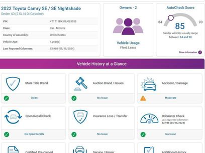 Used 2022 Toyota Camry SE w/ Convenience Package