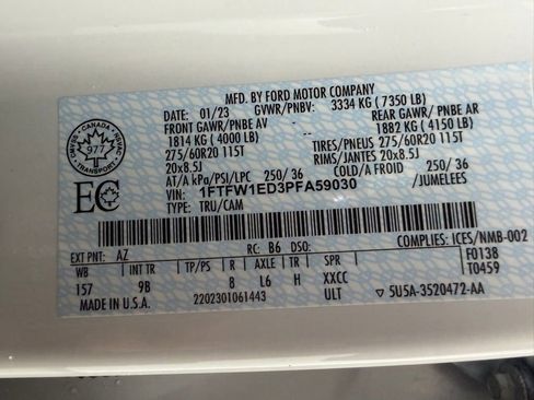 Used 2023 Ford F150 Platinum w/ FX4 Off-Road Package image 55