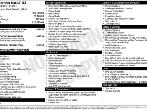 Certified 2020 Chevrolet Trax LT w/ Driver Confidence Package image 33