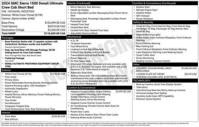 Used 2024 GMC Sierra 1500 Denali Ultimate AWD/4WD image 1