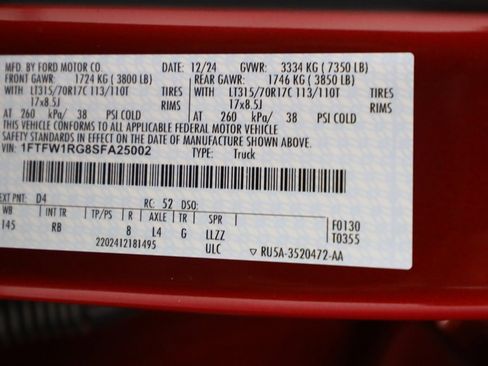 Used 2025 Ford F150 Raptor image 60