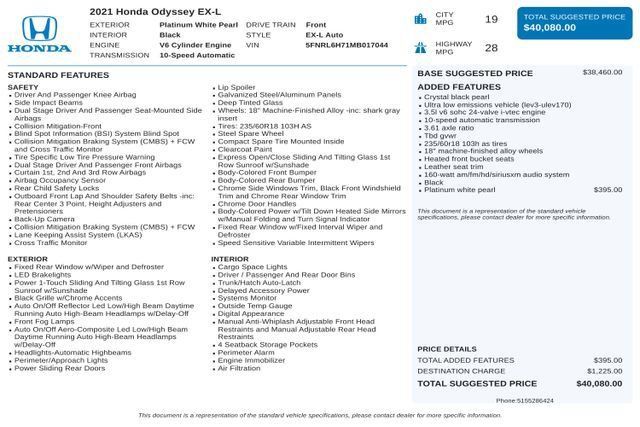 Used 2021 Honda Odyssey EX-L image 41