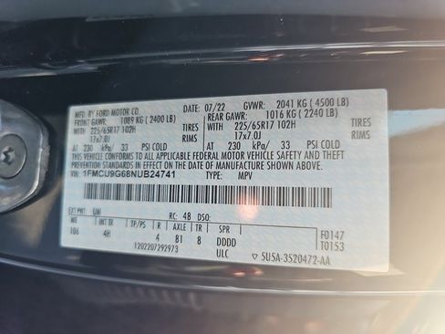 Used 2022 Ford Escape SE w/ Convenience Package image 34