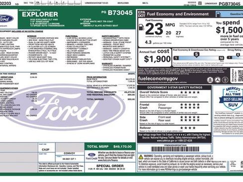 Certified 2023 Ford Explorer XLT w/ Equipment Group 202A AWD/4WD image 7