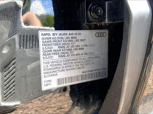 Used 2023 Audi SQ7 Prestige AWD/4WD image 34