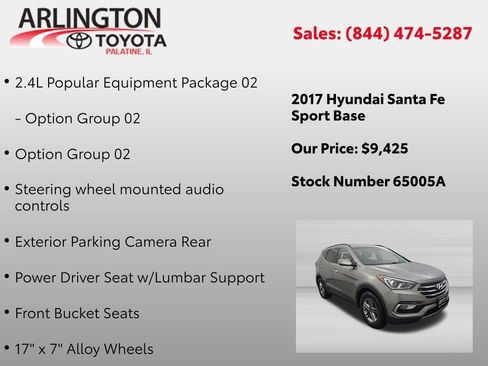Used 2017 Hyundai Santa Fe Sport AWD/4WD image 2