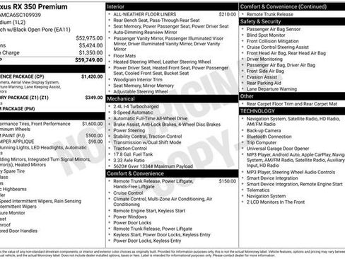 Certified 2025 Lexus RX 350 Premium w/ Convenience Package AWD/4WD image 41
