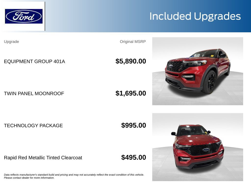 Used 2023 Ford Explorer ST w/ Equipment Group 401A AWD/4WD image 11