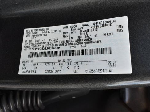 Used 2020 Ford F150 XLT w/ Equipment Group 302A Luxury RWD image 46