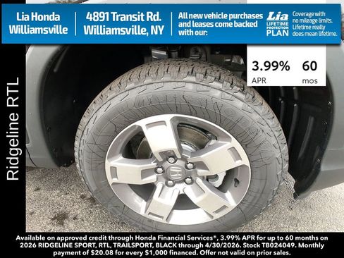 New 2026 Honda Ridgeline RTL image 10