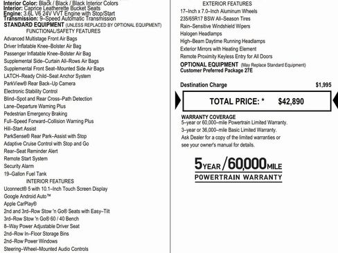 New 2026 Chrysler Voyager LX image 2