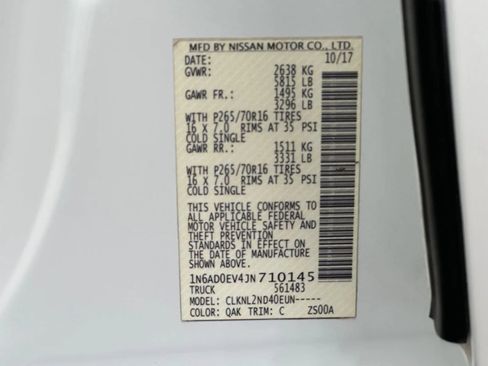 Used 2018 Nissan Frontier SV AWD/4WD image 24