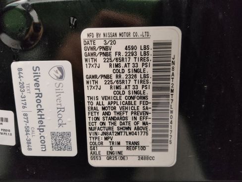 Used 2020 Nissan Rogue SV image 33