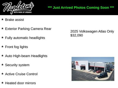 Used 2025 Volkswagen Atlas SE AWD/4WD image 2