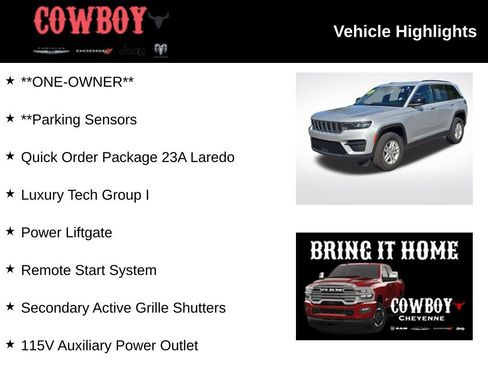 Used 2024 Jeep Grand Cherokee Laredo w/ Luxury Tech Group I image 2