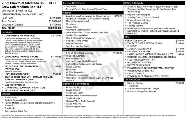 Used 2022 Chevrolet Silverado 3500 LT w/ Convenience Package AWD/4WD image 5