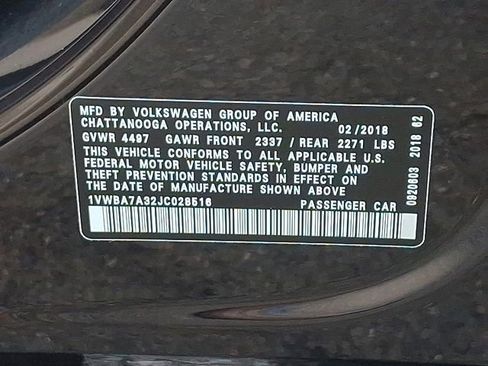 Used 2018 Volkswagen Passat 2.0T SE FWD image 27
