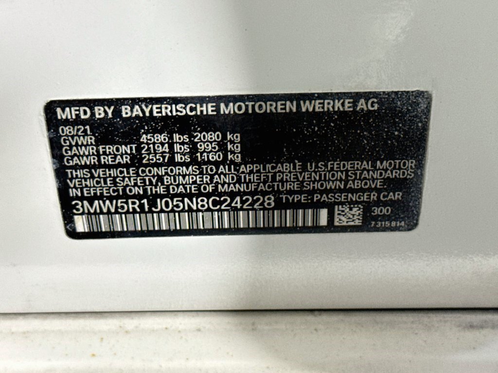 Used 2022 BMW 330i Sedan w/ Driving Assistance Package RWD image 39