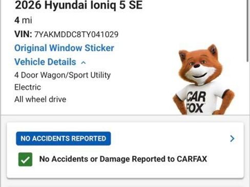 Used 2026 Hyundai Ioniq 5 SE AWD/4WD image 3