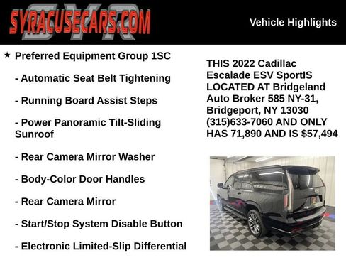Used 2022 Cadillac Escalade ESV Sport AWD/4WD image 5