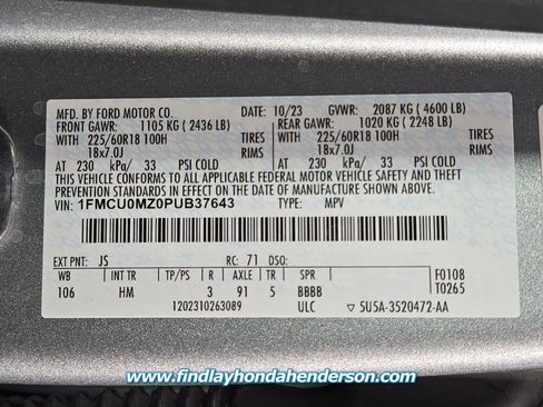 Used 2023 Ford Escape ST-Line w/ Equipment Group 301A image 13