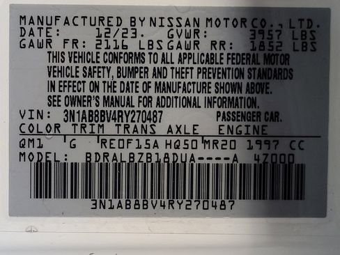 Used 2024 Nissan Sentra S FWD image 33
