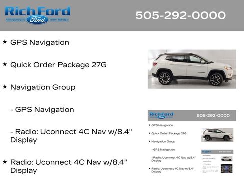 Used 2018 Jeep Compass Limited w/ Navigation Group AWD/4WD image 11